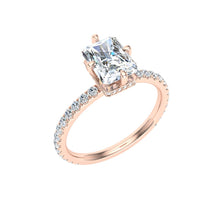 Load image into Gallery viewer, The Cher - Radiant Cut Compass Prong Ring