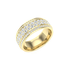 Load image into Gallery viewer, The Ross - 4 Row Pavé Band