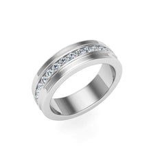Load image into Gallery viewer, The Peter - Half Eternity Pavé Band