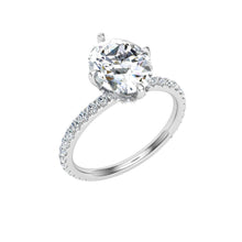 Load image into Gallery viewer, The Mariah - Oval Cut Compass Prong Ring