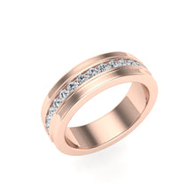 Load image into Gallery viewer, The Peter - Half Eternity Pavé Band