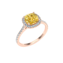 Load image into Gallery viewer, The Ziva - Cushion Cut Ring