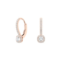 Load image into Gallery viewer, Cushion Cut Halo Drops
