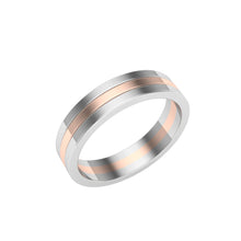 Load image into Gallery viewer, The Kyle - White and Rose Gold Combination Band