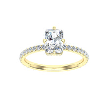 Load image into Gallery viewer, The Cher - Radiant Cut Compass Prong Ring
