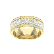 Load image into Gallery viewer, The Ross - 4 Row Pavé Band