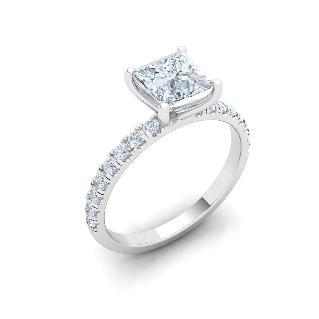 Princess cut half eternity ring best sale