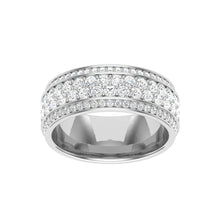 Load image into Gallery viewer, The Ross - 4 Row Pavé Band
