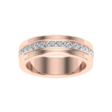 Load image into Gallery viewer, The Peter - Half Eternity Pavé Band