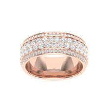 Load image into Gallery viewer, The Ross - 4 Row Pavé Band