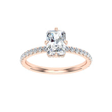 Load image into Gallery viewer, The Cher - Radiant Cut Compass Prong Ring
