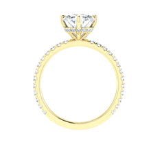 Load image into Gallery viewer, The Mariah - Oval Cut Compass Prong Ring