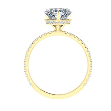 Load image into Gallery viewer, The Aspen - Sweetheart Hidden Halo Ring