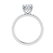 Load image into Gallery viewer, The Laily - Oval Cut Hidden Halo Ring