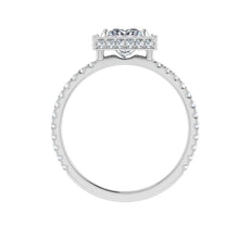 Load image into Gallery viewer, The Lara - Princess Cut Double Edge Halo Ring