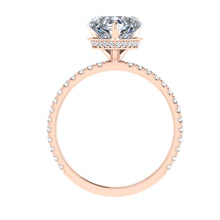Load image into Gallery viewer, The Aspen - Sweetheart Hidden Halo Ring