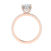 Load image into Gallery viewer, The Laily - Oval Cut Hidden Halo Ring
