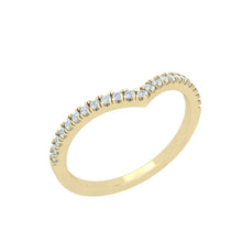 Load image into Gallery viewer, The Brit - Scalloped Half Eternity Band