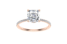 Load image into Gallery viewer, The Gwendolyn - Asscher Cut Hidden Halo Ring