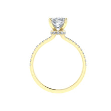 Load image into Gallery viewer, The Memphis - Oval cut Hidden Halo Ring