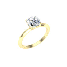 Load image into Gallery viewer, The Reyna - Cushion Cut Solitaire Ring