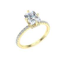 Load image into Gallery viewer, The Cher - Radiant Cut Compass Prong Ring