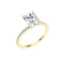 Load image into Gallery viewer, The Melissa - Radiant Cut Solitaire Ring