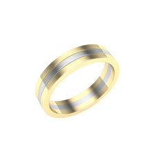 Load image into Gallery viewer, The Lee - Yellow and White Gold Combination Band