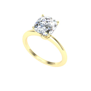 The Kayla - Elongated Cushion Cut Solitaire Ring