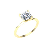 Load image into Gallery viewer, The River - Double Claw Asscher Ring