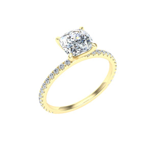 The Magnolia - Cushion Cut Solitaire Ring
