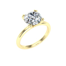 Load image into Gallery viewer, The Penelope - Double Claw Round Cut Ring