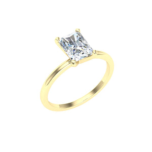 The Delilah - Radiant Solitaire Ring