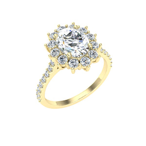 The Lainey - Oval Cut Halo Ring