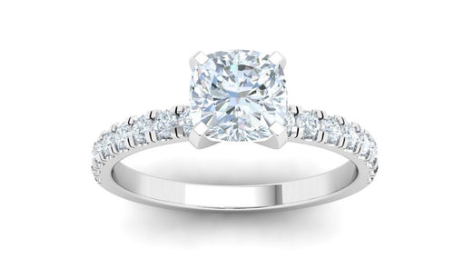 The Emma - 1CT Cushion Cut Pavé Ring