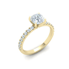 Load image into Gallery viewer, The Emma - 1CT Cushion Cut Pavé Ring