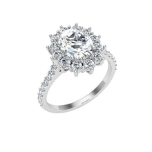 Load image into Gallery viewer, The Lainey - Oval Cut Halo Ring
