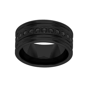 The Mitch - Black Ceramic Ring