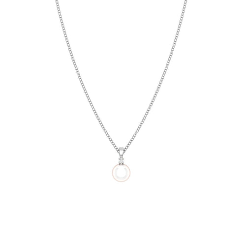 Pearl Drop Pendant with Accent