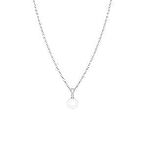 Pearl Drop Pendant with Accent