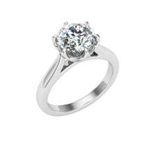 Load image into Gallery viewer, The Raina - Round Cut Solitaire Ring