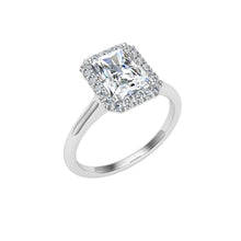 Load image into Gallery viewer, The Shelby - Radiant Cut Halo Ring