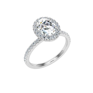 The Summer - Oval Cut Halo Ring