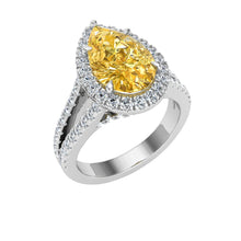 Load image into Gallery viewer, The Charlotte - Pear Cut Ring