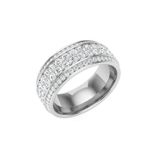 Load image into Gallery viewer, The Ross - 4 Row Pavé Band