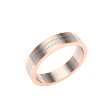 Load image into Gallery viewer, The Chan - Rose and White Gold Combination Band