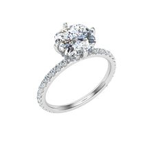Load image into Gallery viewer, The Tali - Cushion Cut Compass Prong Ring