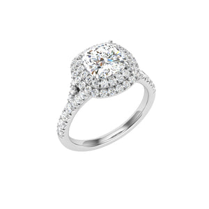 The Jess - Cushion Cut Double Halo Ring
