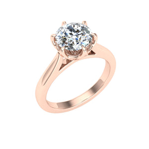 The Raina - Round Cut Solitaire Ring