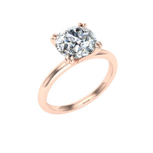 Load image into Gallery viewer, The Penelope - Double Claw Round Cut Ring